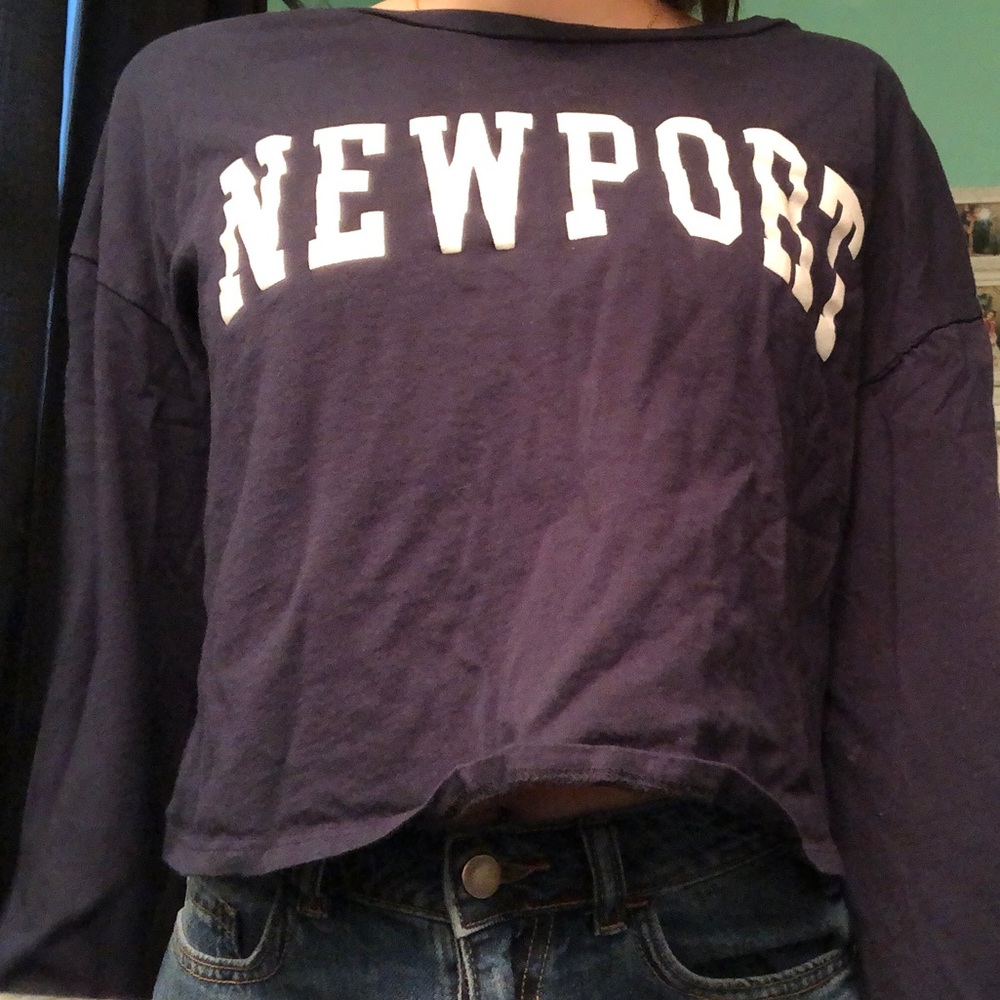 New Port cropped long sleeve